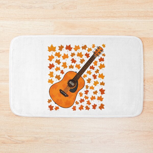 Item preview, Fall Acoustic Guitar With Leaves, Guitarist Musician Autumn designed and sold by doodlerob.