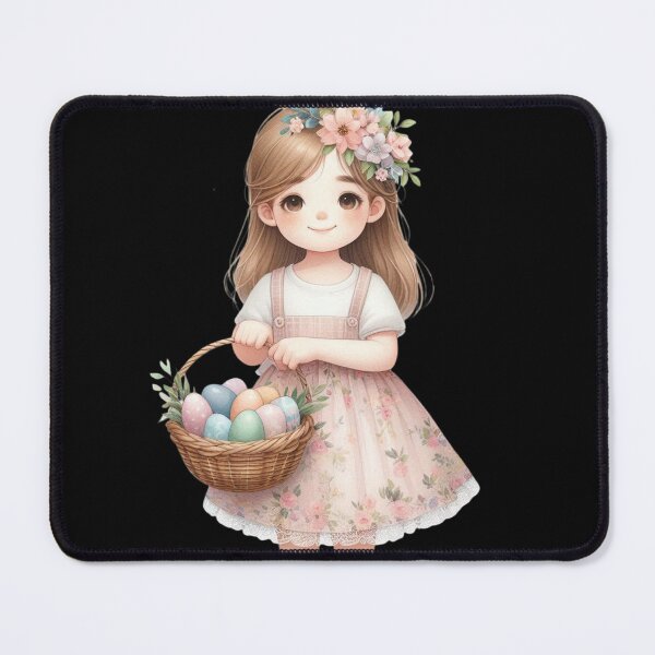 Item preview, Girl with Flower Crown and Basket designed and sold by Codavid85.