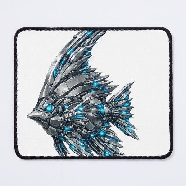 Item preview, Steel Moorish Idol – Cybernetic Ocean Guardian | Premium Mech Marine Art designed and sold by SteelCoat Studio.
