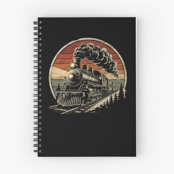 Item preview, Vintage Steam Train Adventure Retro Railroad Engine designed and sold by Moizento.