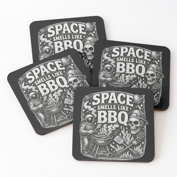 Item preview, Space Smells Like BBQ | Illustration Cosmic Astronaut Sci-Fi designed and sold by Genius Geek.