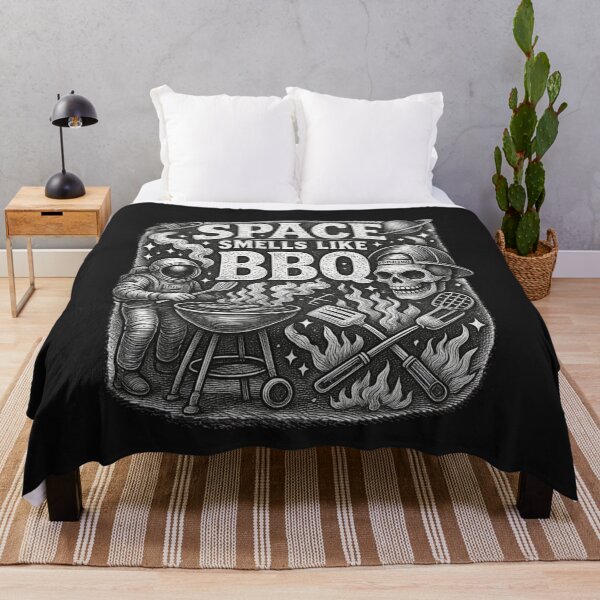 Item preview, Space Smells Like BBQ | Illustration Cosmic Astronaut Sci-Fi designed and sold by Genius Geek.