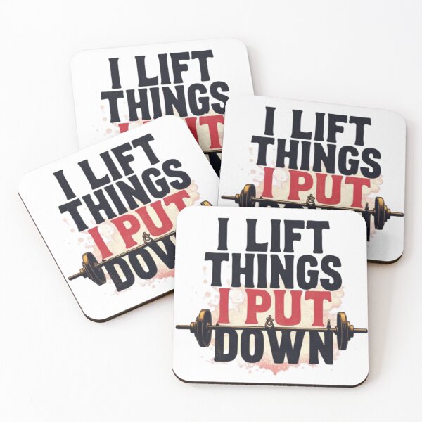 Item preview, I Lift Things I Put Down Funny Gym Workout Fitness Weightlifting Humor T-Shirt designed and sold by Tee-Pulse.