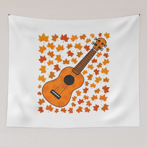 Item preview, Fall Ukulele With Leaves, Uke Player Musician Autumn designed and sold by doodlerob.