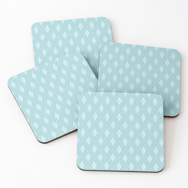 Item preview, White Diamonds on an Aqua Blue Background with Texture designed and sold by Hanna McCown.