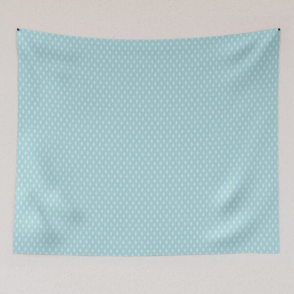 Item preview, White Diamonds on an Aqua Blue Background with Texture designed and sold by Hanna McCown.