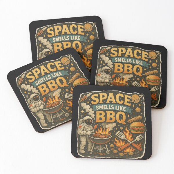 Item preview, Space Smells Like BBQ | Illustration Cosmic Astronaut Sci-Fi designed and sold by Genius Geek.