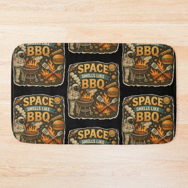 Item preview, Space Smells Like BBQ | Illustration Cosmic Astronaut Sci-Fi designed and sold by Genius Geek.