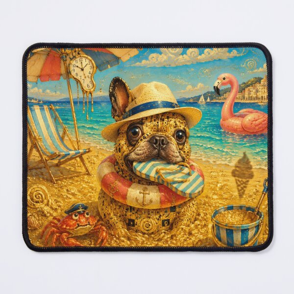 Item preview, Beach General: Golden French Bulldog on Vacation designed and sold by Natalia-Vlad.
