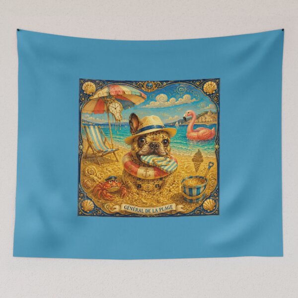Item preview, Beach General: Golden French Bulldog on Vacation designed and sold by Natalia-Vlad.