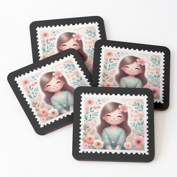 Item preview, Whimsical Floral Postage Stamp designed and sold by Codavid85.