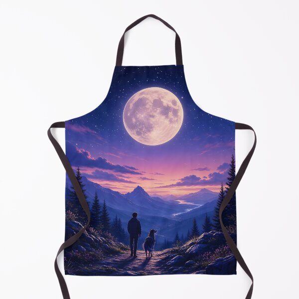Item preview, Under the Moon with My Dog designed and sold by Petsthetic.
