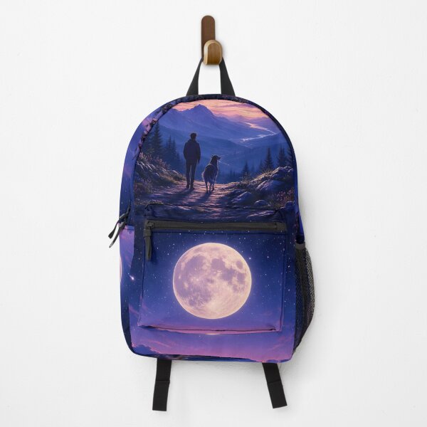 Item preview, Under the Moon with My Dog designed and sold by Petsthetic.