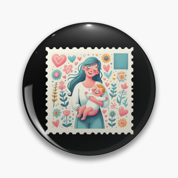 Item preview, Mother Embracing Child Stamp designed and sold by Codavid85.