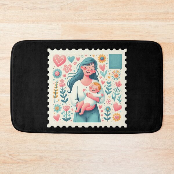 Item preview, Mother Embracing Child Stamp designed and sold by Codavid85.