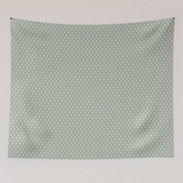 Item preview, White Diamonds on an Sage Background with Texture designed and sold by Hanna McCown.
