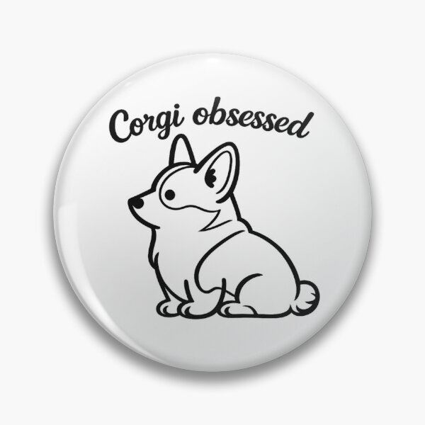 Item preview, Corgi Obsessed Cute Line Art designed and sold by Tee Visions.