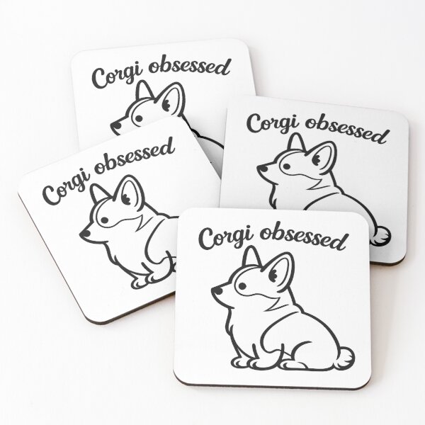 Item preview, Corgi Obsessed Cute Line Art designed and sold by Tee Visions.