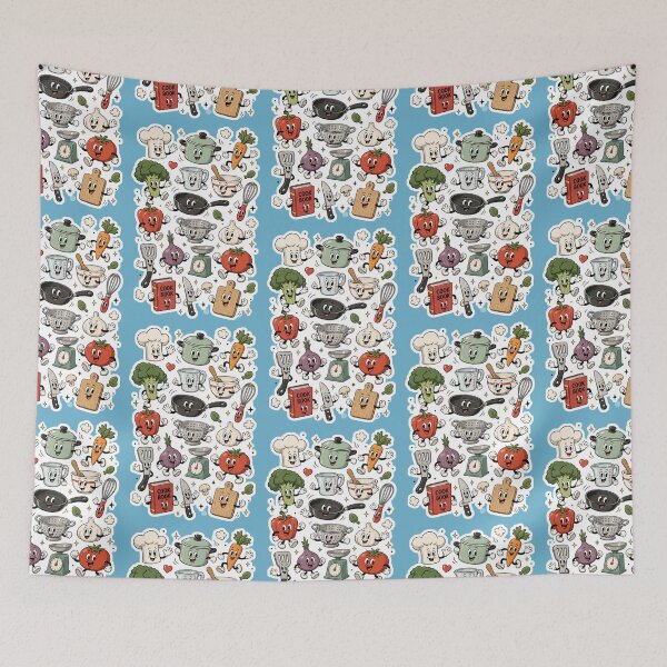 Item preview, Cute Cooking Collection | Rubber Hose Kitchen & Vegetable Cartoon Design designed and sold by TheStephanieRome.