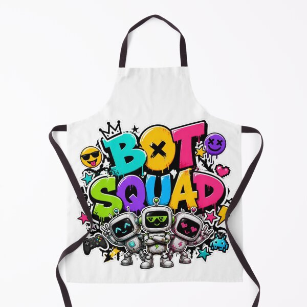 Item preview, BOT SQUAD Graffiti Sticker PNG | Futuristic Robot Crew | Cyber Gaming Aesthetic Vinyl Decal | Sci-Fi Tech Laptop Sticker designed and sold by Stylestickers55.