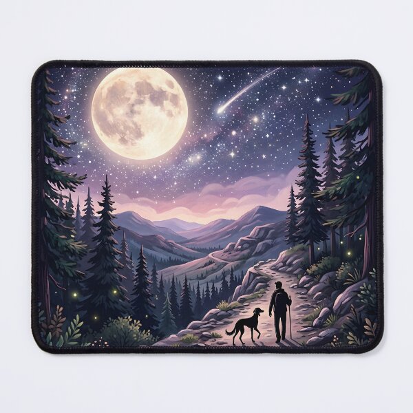 Item preview,  Under the Moon with My Dog designed and sold by Petsthetic.