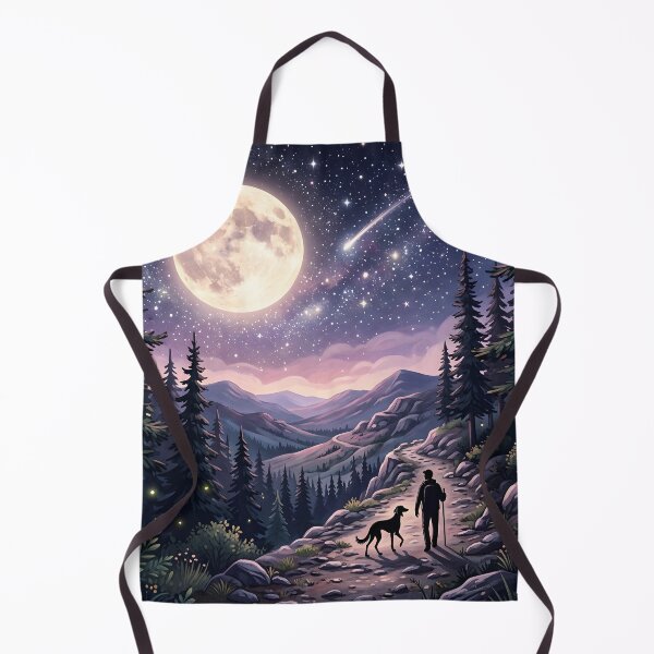 Item preview, Under the Moon with My Dog designed and sold by Petsthetic.