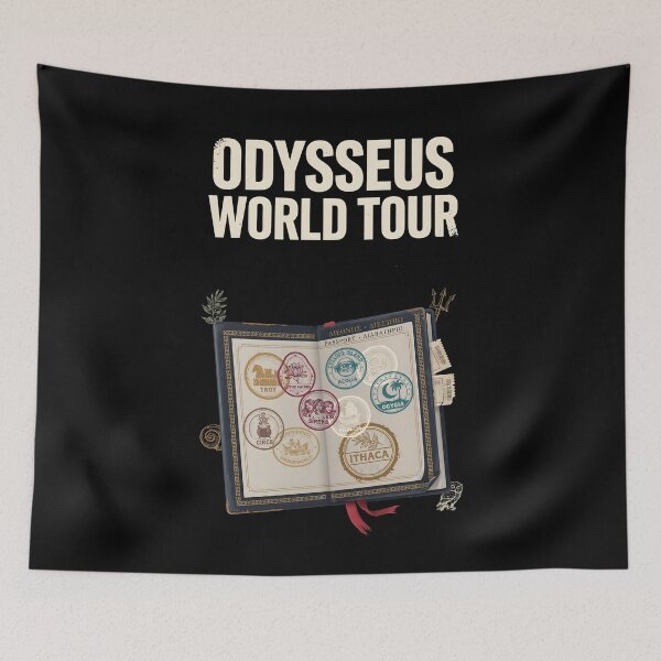 Item preview, Odysseus World Tour Classic Ancient Greek Epic Humor designed and sold by Redgiant87x.