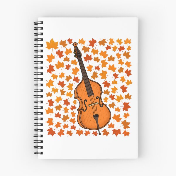 Item preview, Fall Double Bass With Leaves, Bassist Musician Autumn designed and sold by doodlerob.