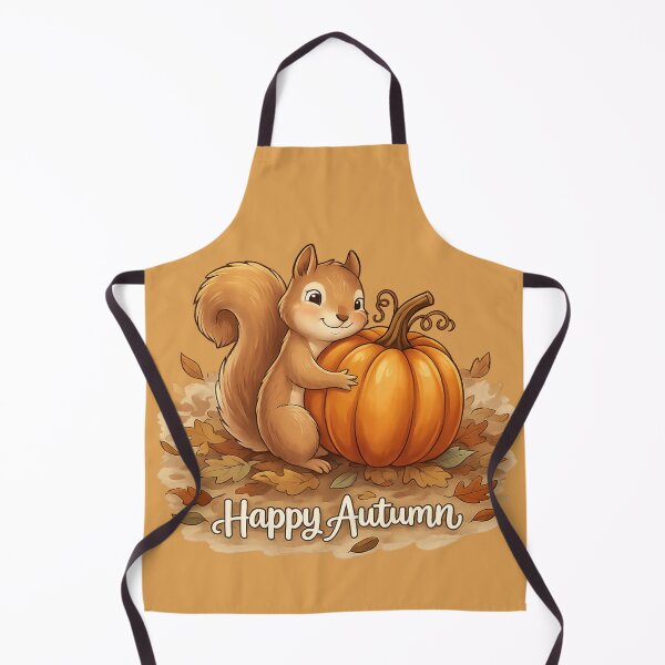 Item preview, Happy Autumn Squirrel Pumpkin designed and sold by TriStudio.