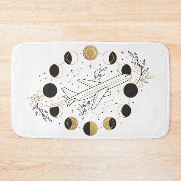 Item preview, Celestial Moon Phase Airplane designed and sold by Design-Illusi0n.
