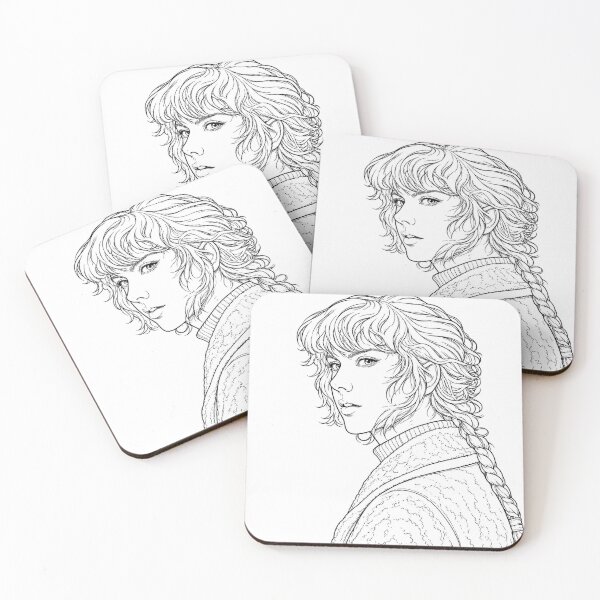Item preview, Anime Girl Line Art Portrait | Cute Manga Coloring Page | Black and White Illustration designed and sold by Ghostly Cats.