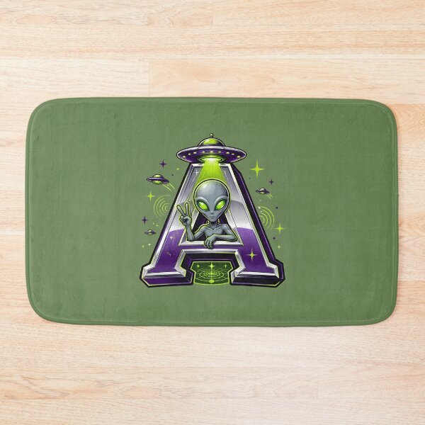 Item preview, Letter A Alien Cryptid Initial Art | Retro UFO Alphabet Design designed and sold by VectorJoy.