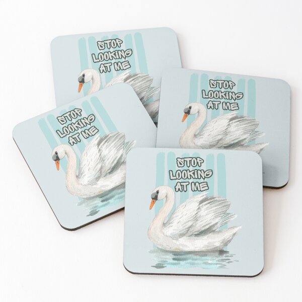 Item preview, Stop Looking at Me Swan designed and sold by darametzgerart.