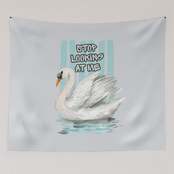 Item preview, Stop Looking at Me Swan designed and sold by darametzgerart.