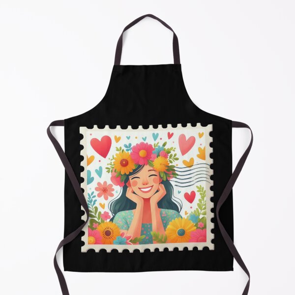 Item preview, Smiling Woman with Floral Crown designed and sold by Codavid85.