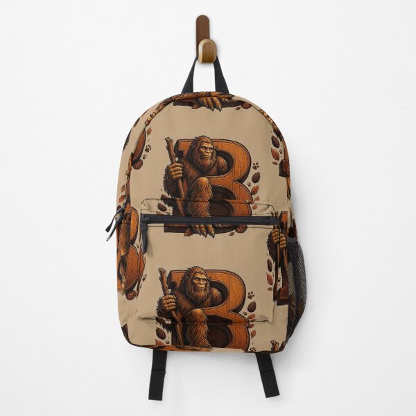 Item preview, Letter B Bigfoot Initial Art | Sasquatch Cryptid Alphabet Design designed and sold by VectorJoy.
