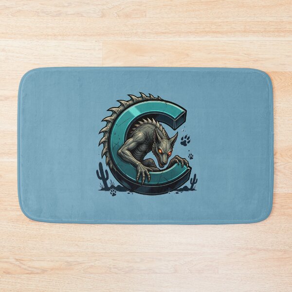 Item preview, Letter C Chupacabra Initial Art | Cryptid Alphabet Design designed and sold by VectorJoy.