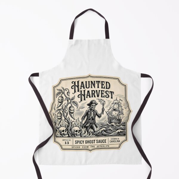 Item preview, Haunted Harvest Hot Sauce Label designed and sold by Estalon.