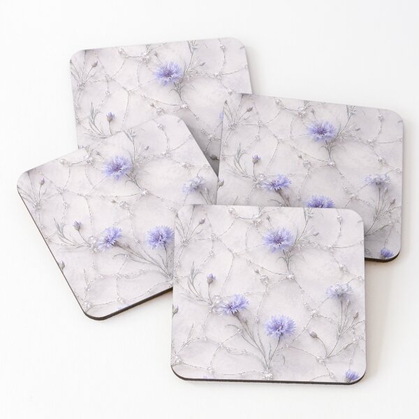 Item preview, Soft Purple Cornflower Wildflower Pattern designed and sold by IntelliMindDesigns.
