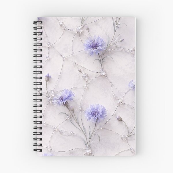 Item preview, Soft Purple Cornflower Wildflower Pattern designed and sold by IntelliMindDesigns.