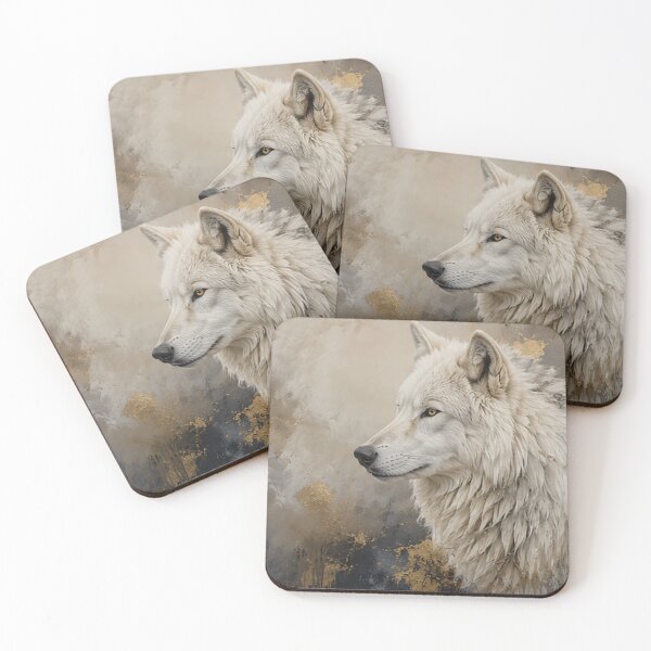 Item preview, White Wolf in Gold and Ivory designed and sold by alw951.