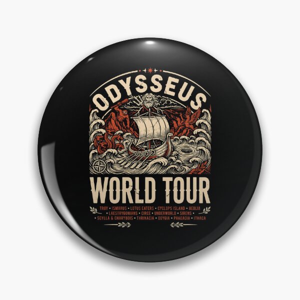Item preview, Odysseus World Tour Funny Odyssey Inspired Mythology designed and sold by Redgiant87x.