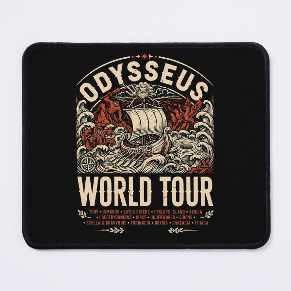Item preview, Odysseus World Tour Funny Odyssey Inspired Mythology designed and sold by Redgiant87x.