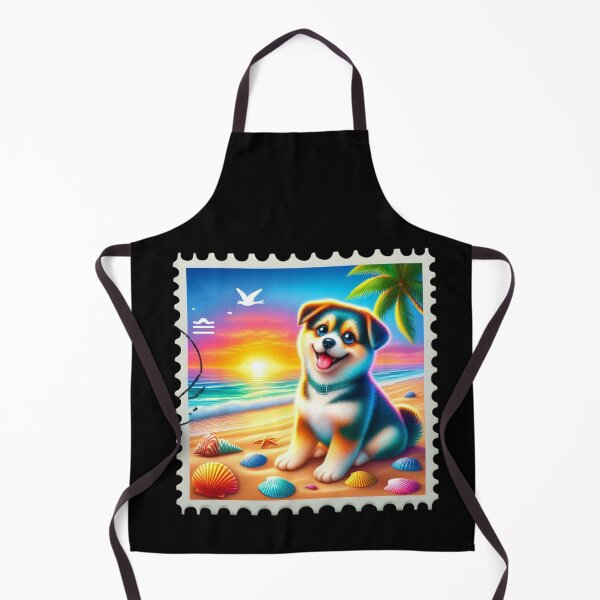 Item preview, Puppy on a Tropical Beach designed and sold by Codavid85.