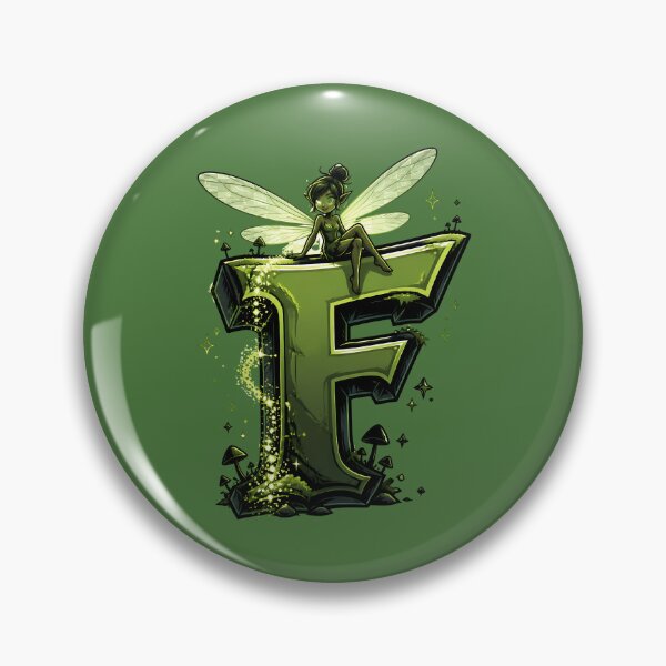 Item preview, Letter F Fairy Initial Art | Fairycore Alphabet Design designed and sold by VectorJoy.