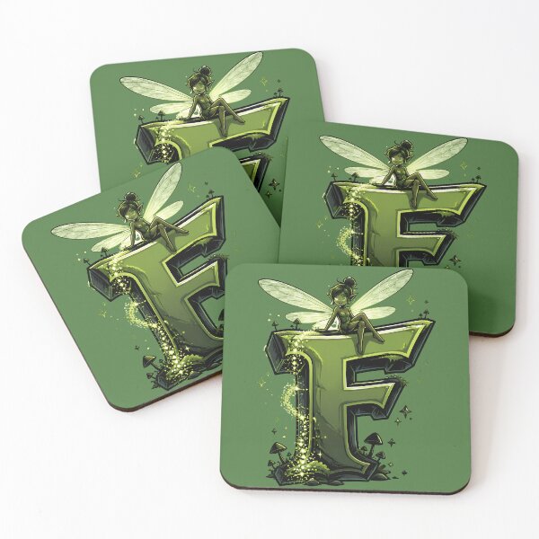 Item preview, Letter F Fairy Initial Art | Fairycore Alphabet Design designed and sold by VectorJoy.