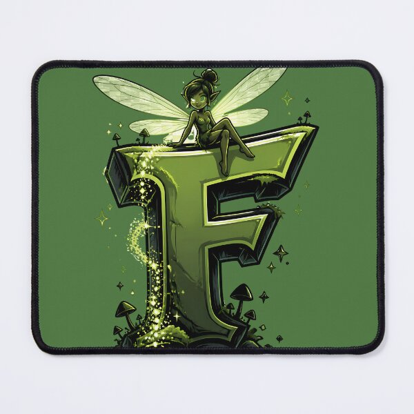Item preview, Letter F Fairy Initial Art | Fairycore Alphabet Design designed and sold by VectorJoy.