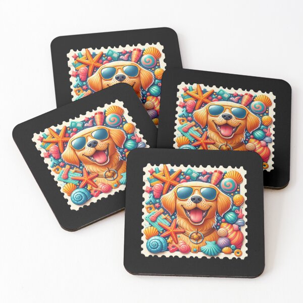 Item preview, Summer Beach Dog with Sunglasses designed and sold by Codavid85.