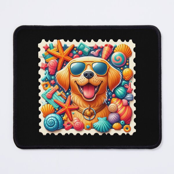 Item preview, Summer Beach Dog with Sunglasses designed and sold by Codavid85.