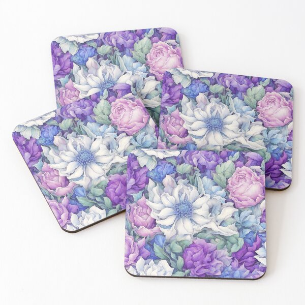 Item preview, A Bounty of Blooms in Purple and Pink designed and sold by LaRoach Digital Arts.